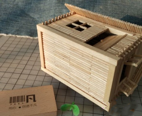 用牙签制作精美小木屋的视频,如何用牙签做成小木屋教程