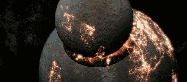 如果月球倒在地球上会是什么样呢,月球没掉的瞬间地球会发生什么