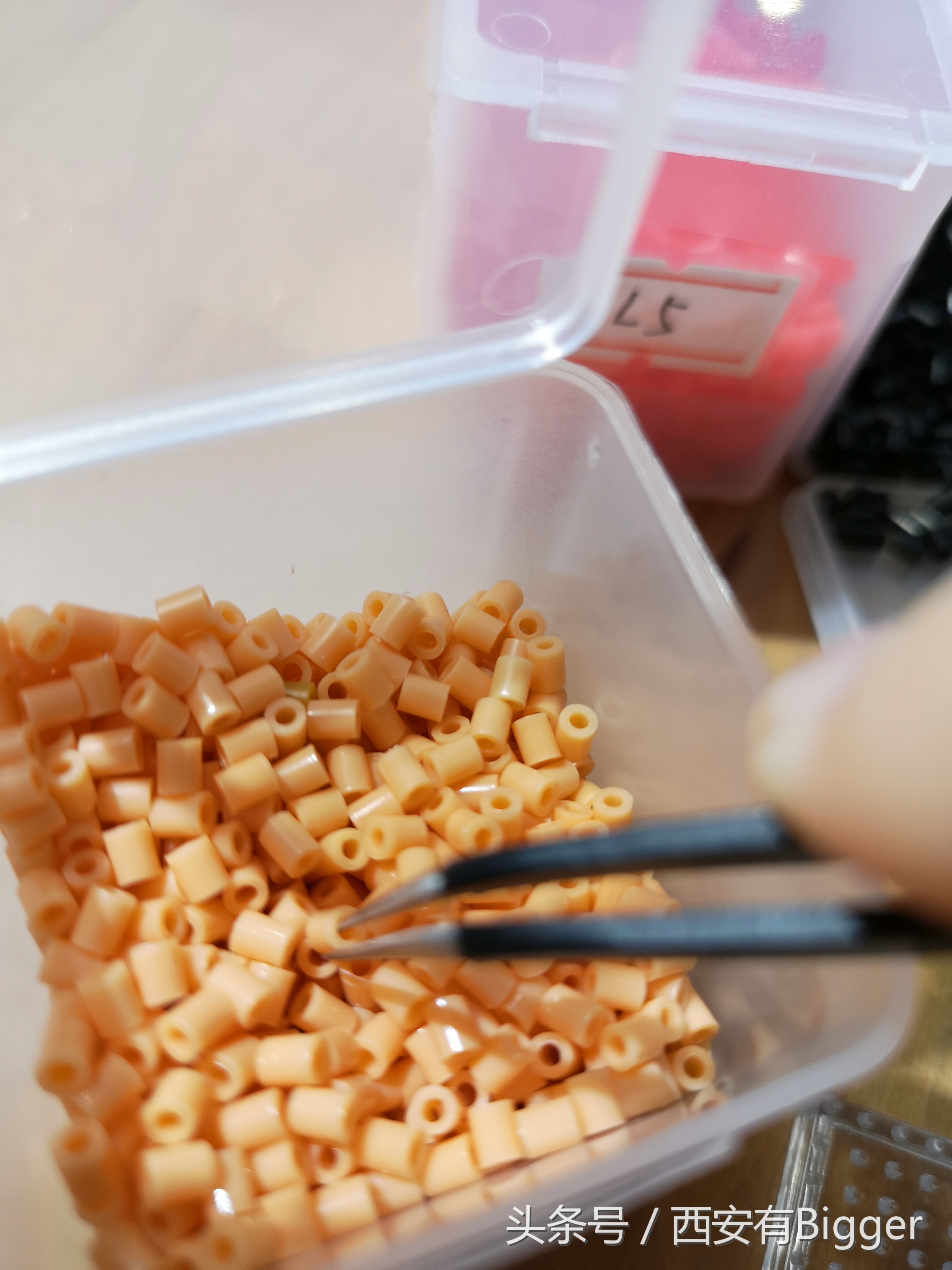 diy拼豆豆教程,儿童智力拼拼乐