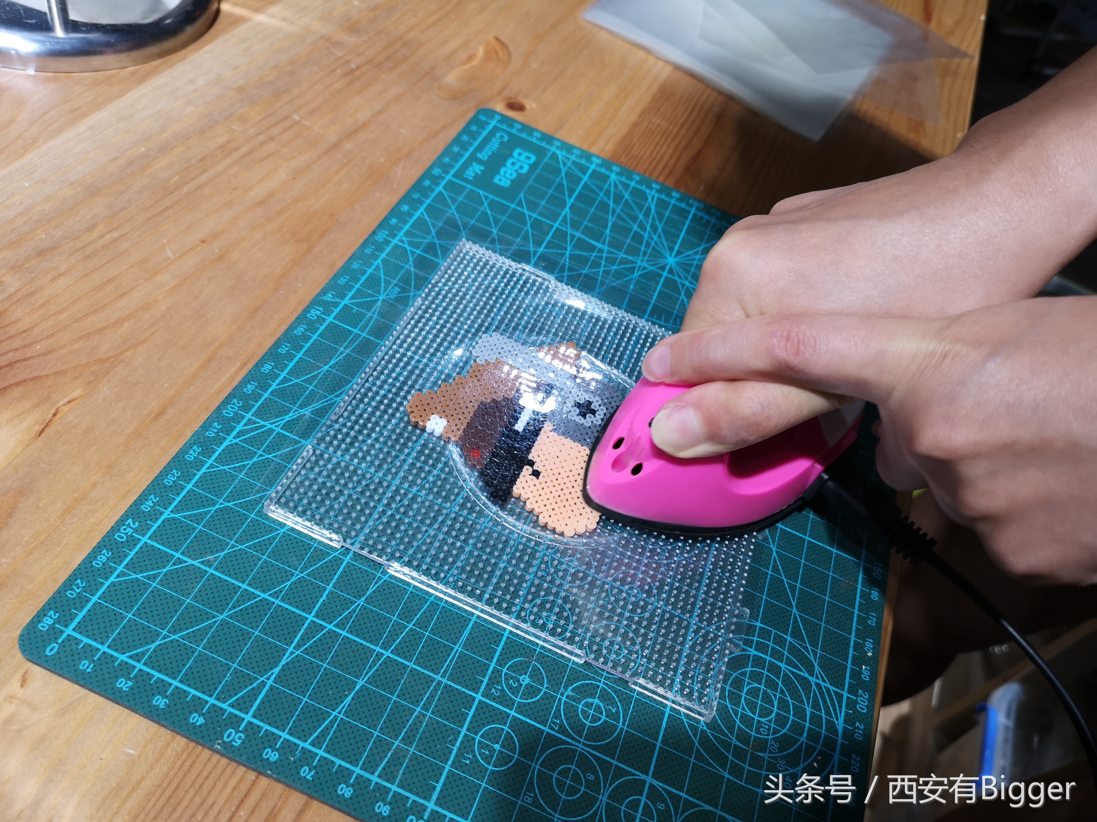 diy拼豆豆教程,儿童智力拼拼乐