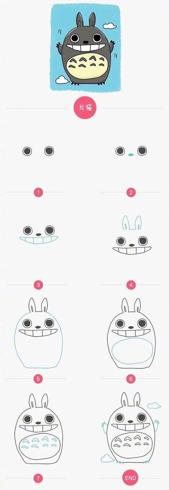 可爱的小动物简笔画十二生肖,可爱的小动物简笔画手帐