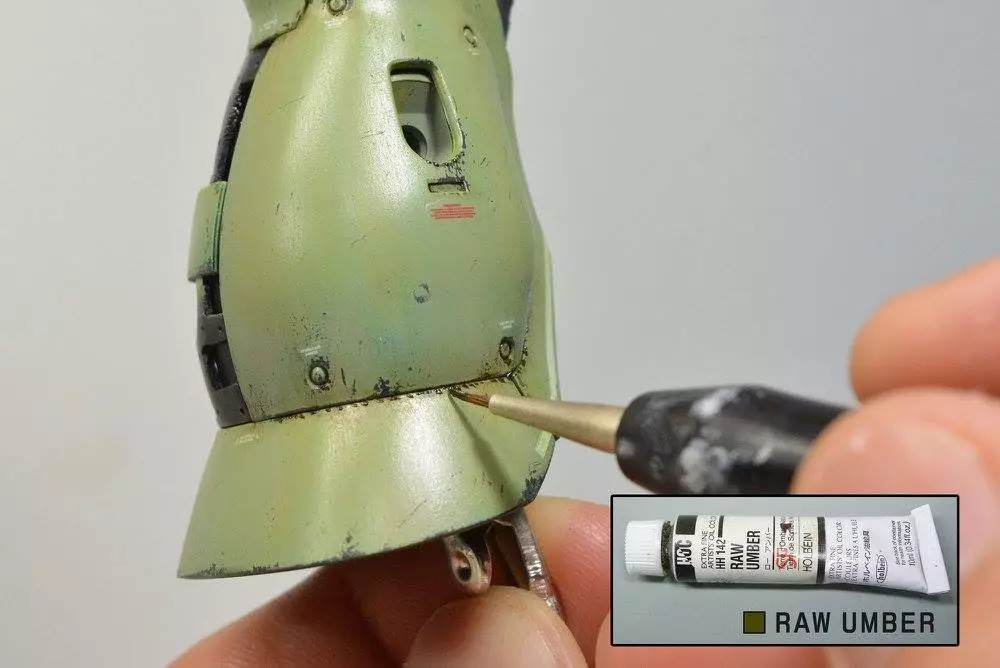 扎古模型拼装过程,高达模型旧化教程