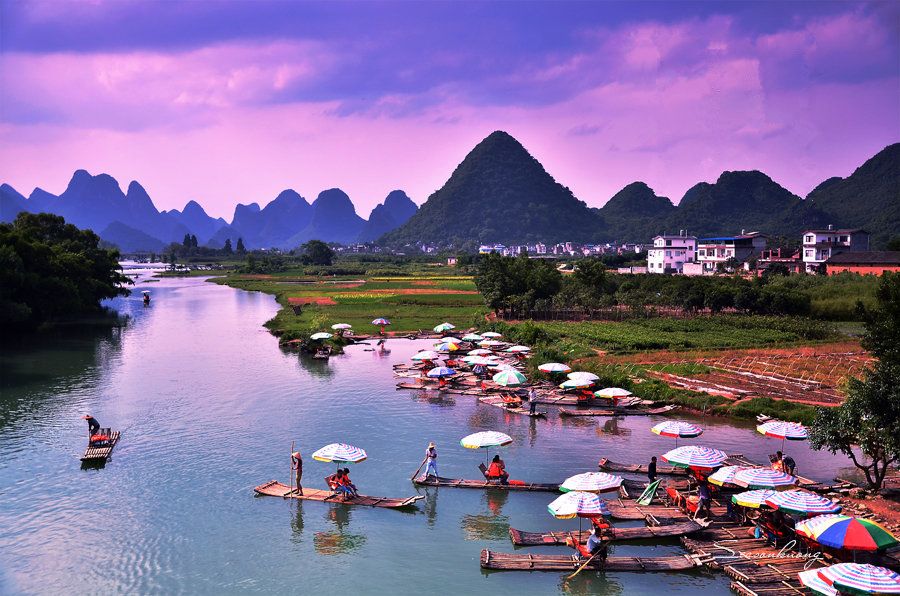 广西旅游龙脊梯田六月,嗨皮士皖南旅游