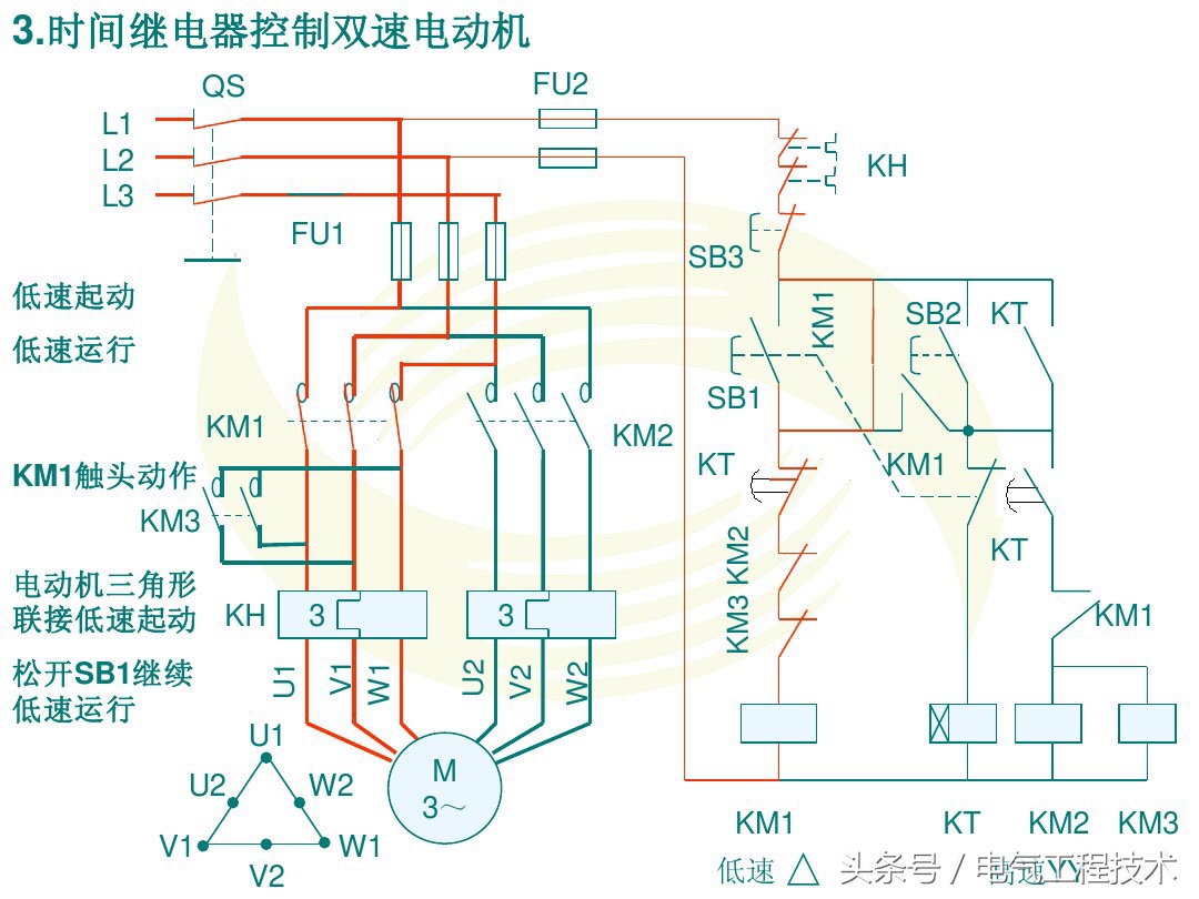 双速高低速控制电路,双速控制电路原理视频