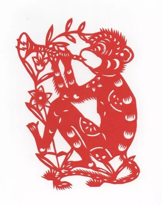 民间剪纸艺术冰墩墩,中国民间剪纸艺术基本步骤和流程