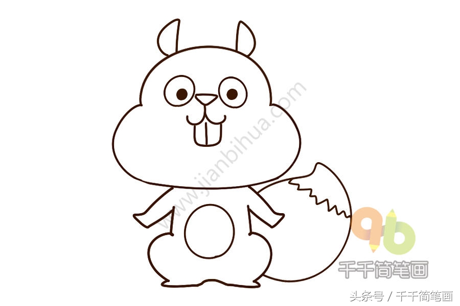 动物园大门简笔画简单又好看,动物园里的熊简单又帅气简笔画