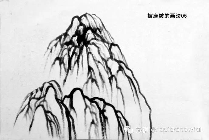 白崇然山水画山石画法合集,学院山水画山石画法