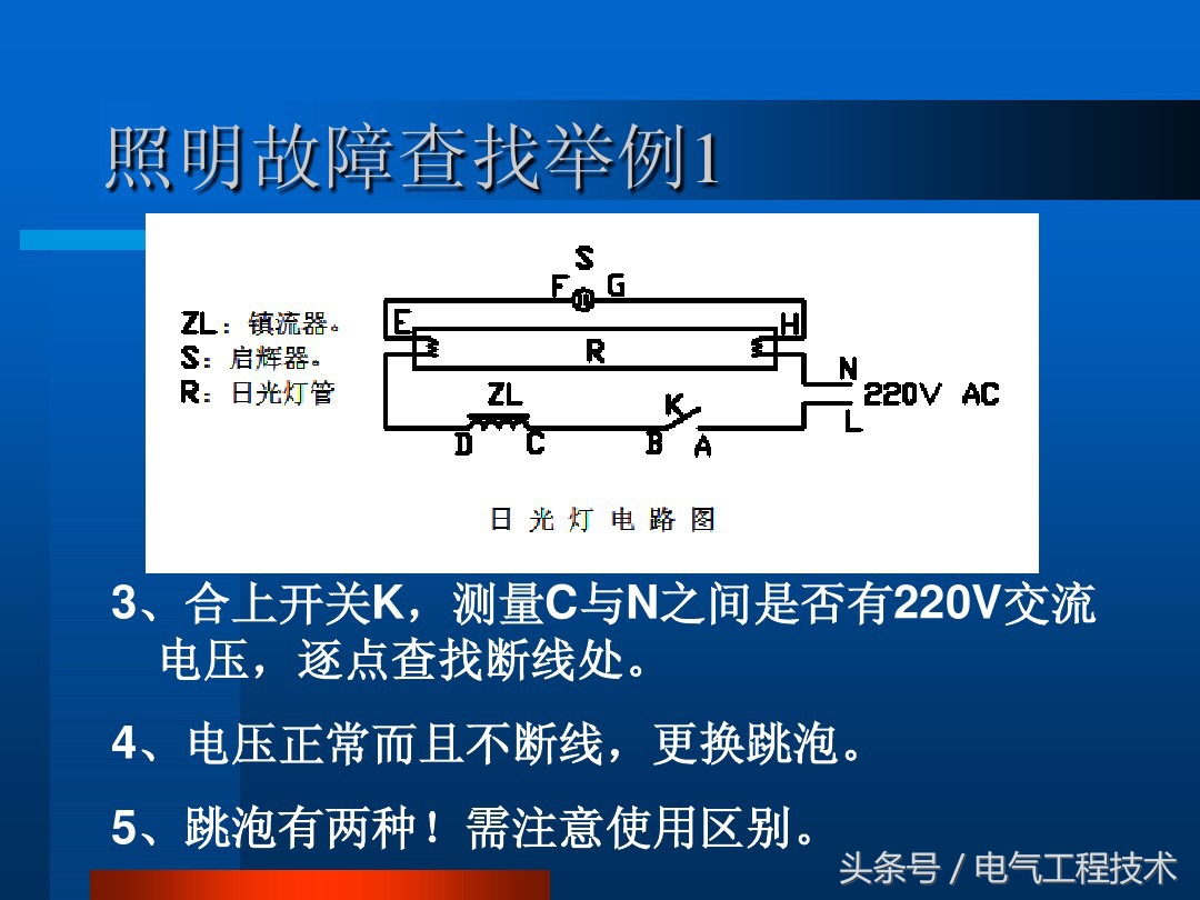 照明常见故障及处理方法,如何判断照明灯线路坏了