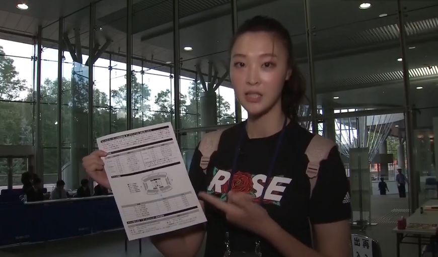 惠若琪赛场,惠若琪赛场热身