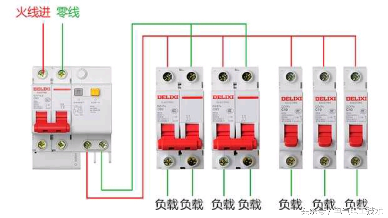 空开和漏保开关区别,空开与漏保哪个在前面