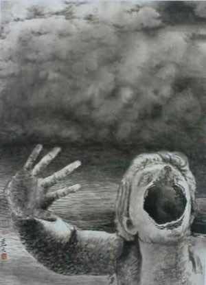 邹蓝天作品里的桃源境、普世情