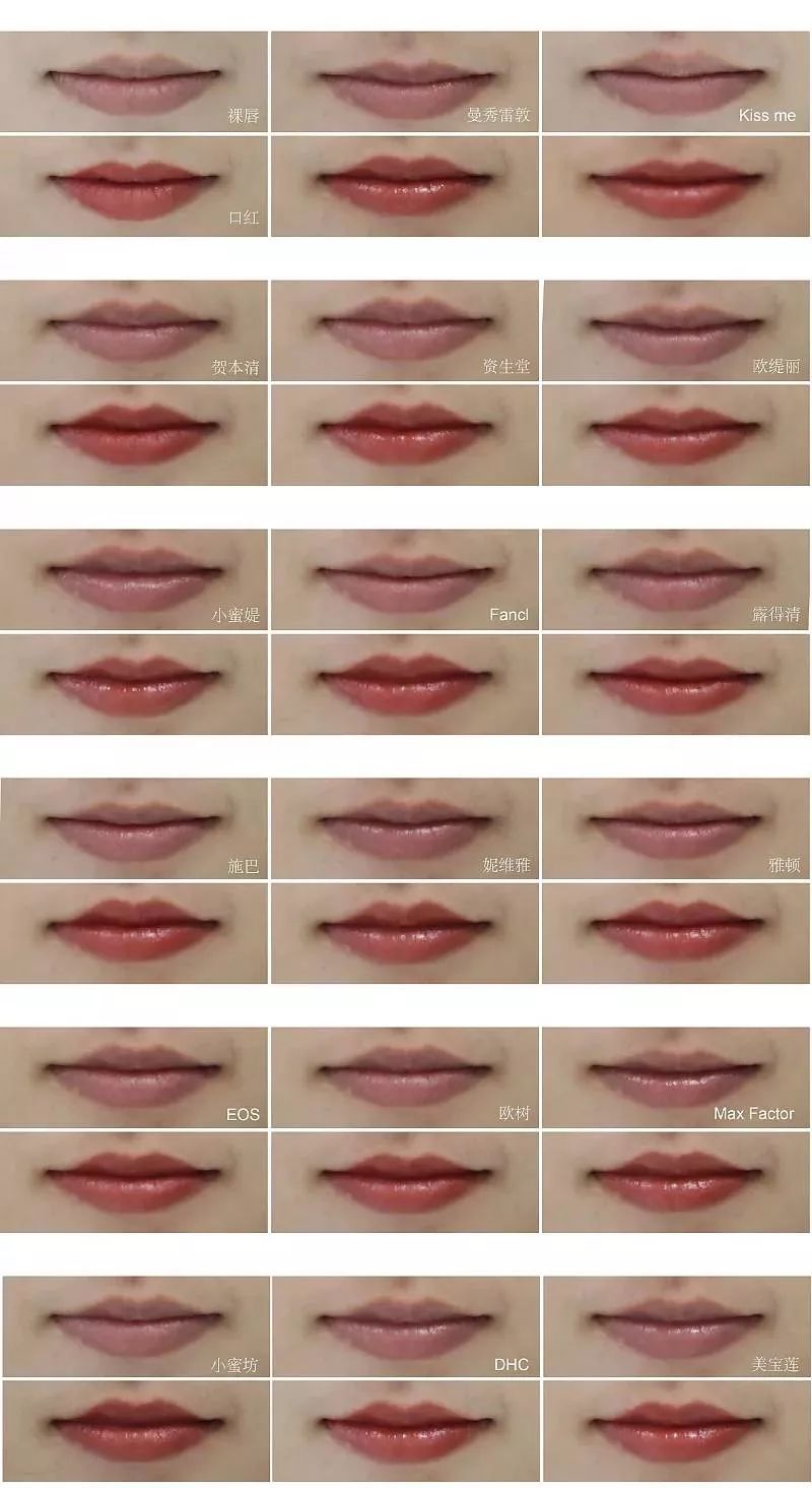 公认好用带颜色的润唇膏,测评了50款润唇膏样品成分