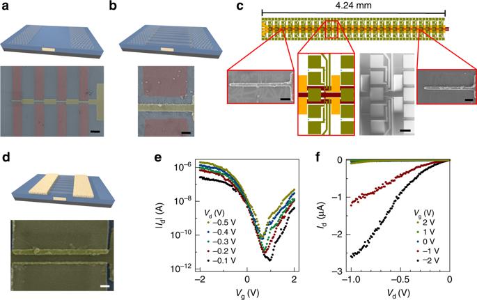 石墨烯和定向纳米材料的放置,用于大规模器件集成