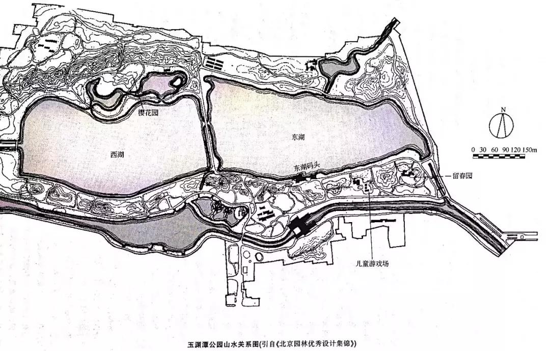 国外经典园林平面图,明清园林平面