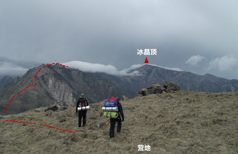 爬鹿角梁路线,鹿角梁路线图