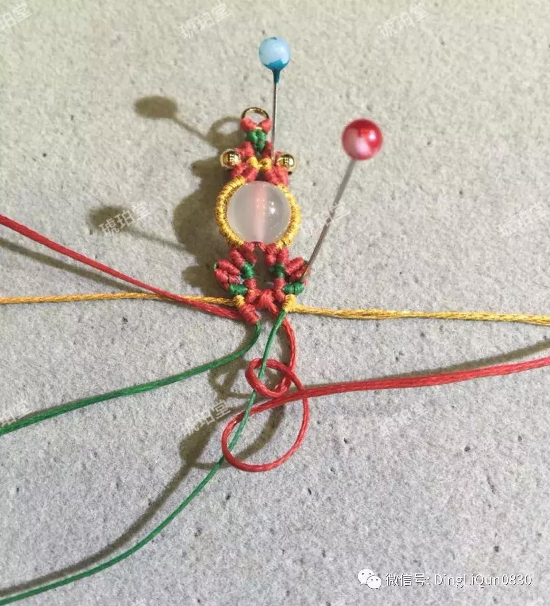 编绳教程铃铛,编绳教程防烫