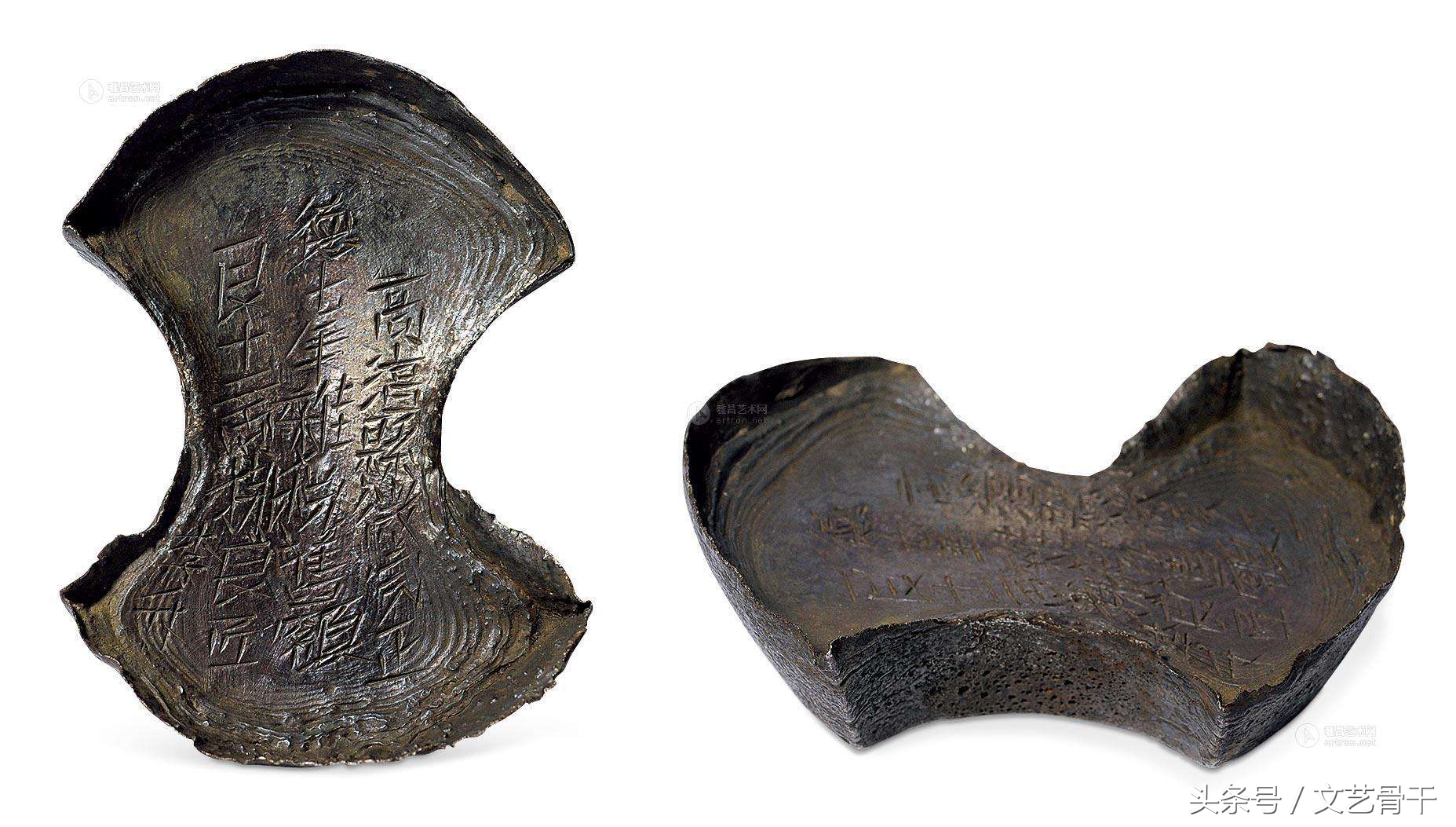 明代湘省银锭50两,古币源兴银锭十两价格