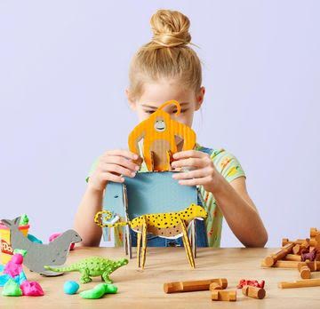 创意纸板diy玩具,纸箱diy儿童玩具简单