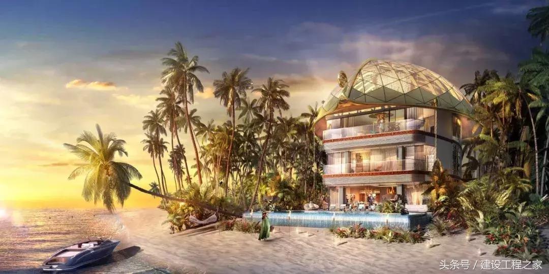 迪拜人工岛建造,迪拜新修的岛屿建筑