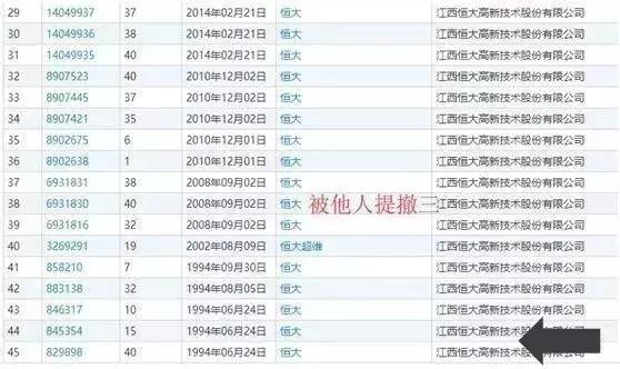 恒大商标,恒大买商标事件