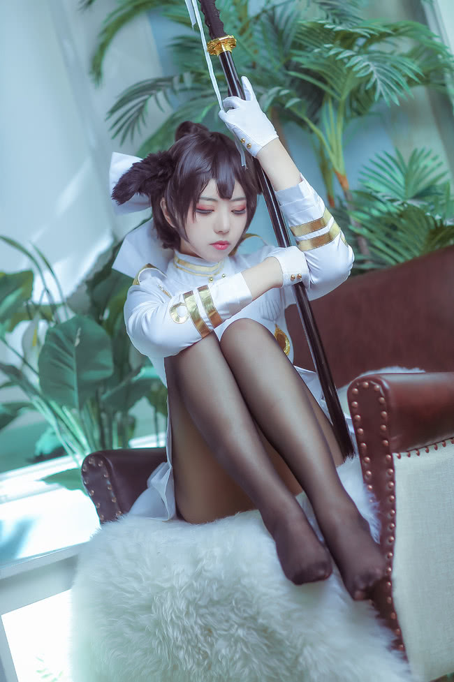 碧蓝航线獒白丝旗cos,碧蓝航线碧蓝cos