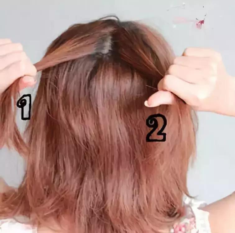 齐肩发发型扎法教程,齐肩发编发教程简单又好看