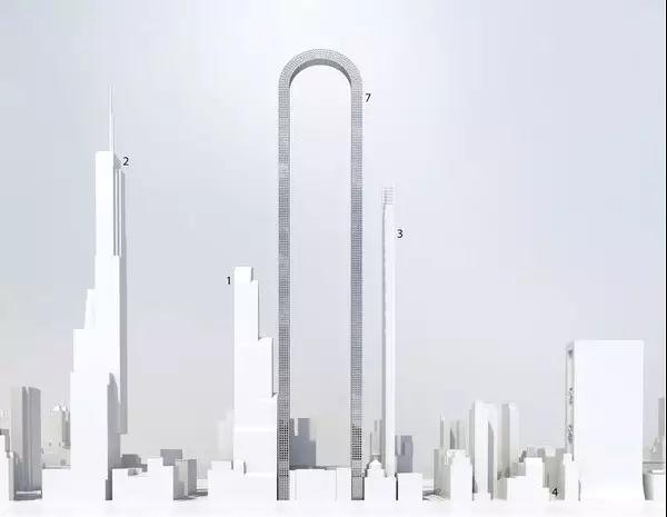 跨度最长的大楼,脑洞清奇180度转弯