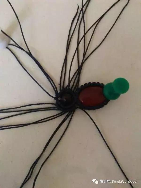 绳编宝石吊坠教程,石头吊坠穿珠子编绳教程