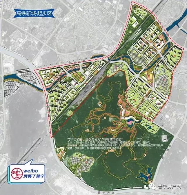 普宁城市核心市区发展规划,普宁新城的规划