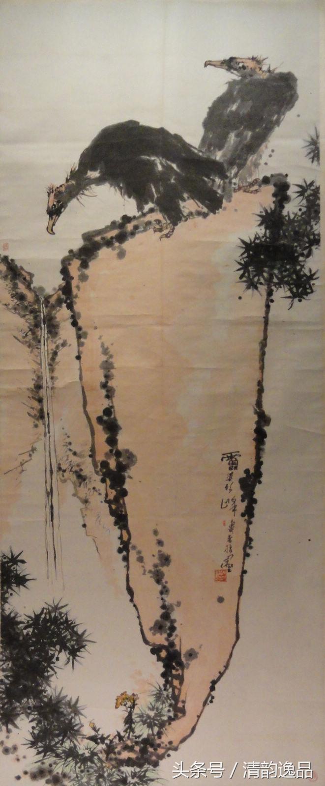 潘天寿花鸟真迹一百幅大赏,潘天寿山水画名作欣赏