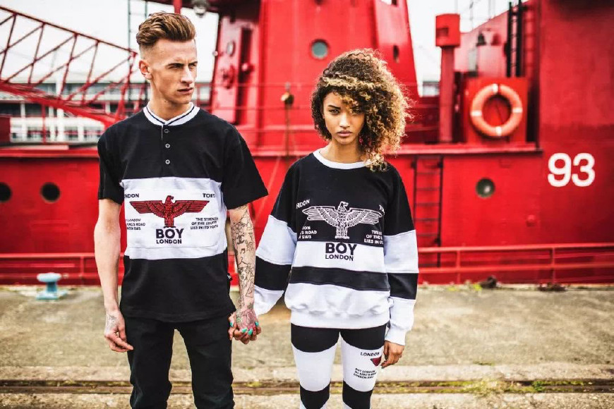 boylondon标签,boylondon前后都有logo的款式