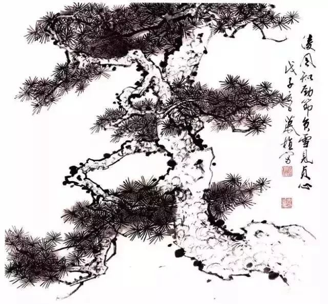 松树怎么画简单又漂亮国画,又简单又好看的松树怎么画