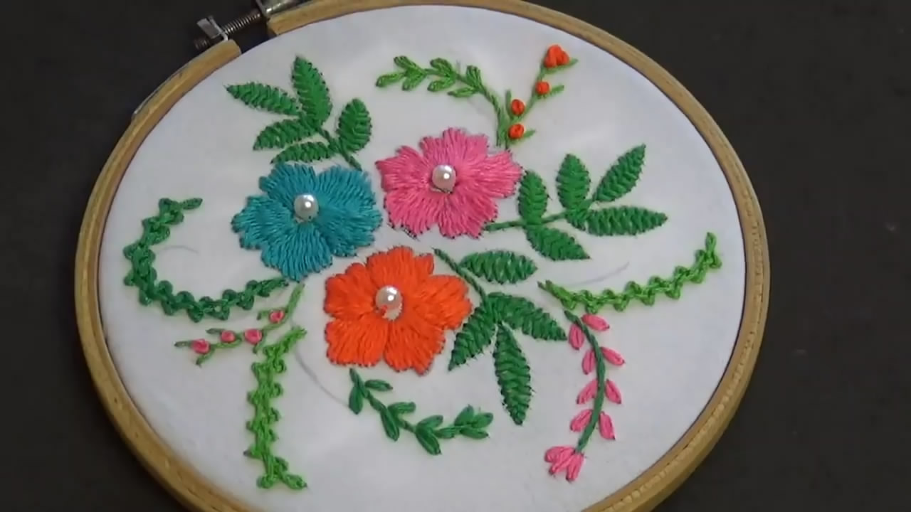 刺绣小教学,手工刺绣教程简单大全