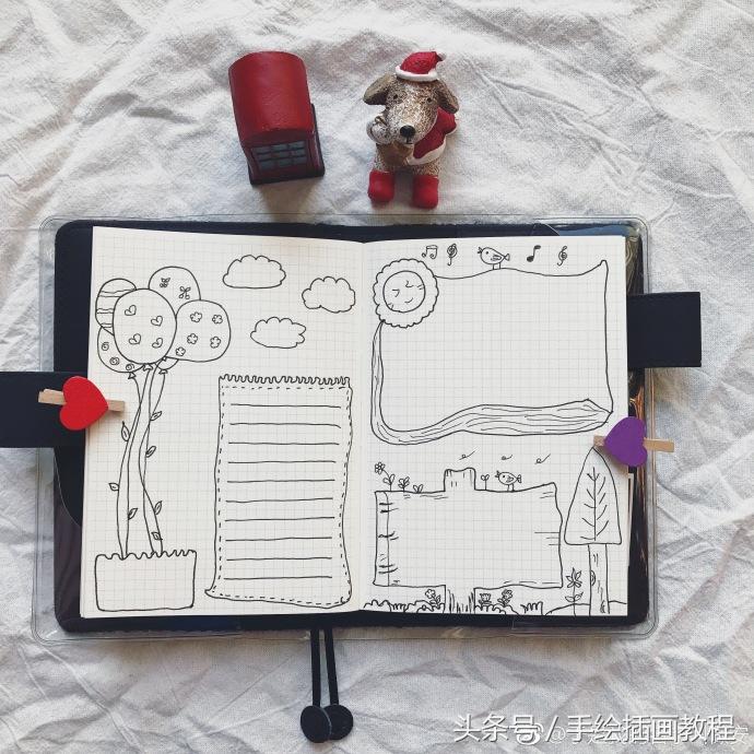 手抄手账排版容易又好做,简单手抄手账教程