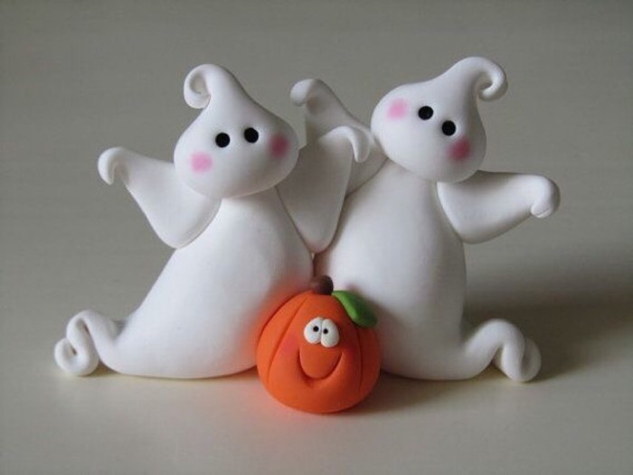 万圣节手工女巫橡皮泥图片,吓人万圣节手工面具用纸制作