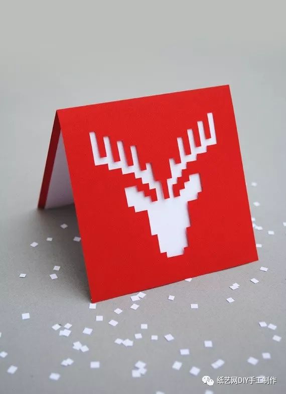 立体贺卡贴纸拼贴,平面贺卡变立体