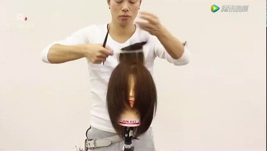 零基础剪长碎发最快的方法,粗头发怎样剪自然的碎发