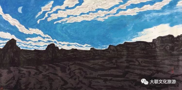 北派山水名家邀请展,荆山楚水山水作品欣赏