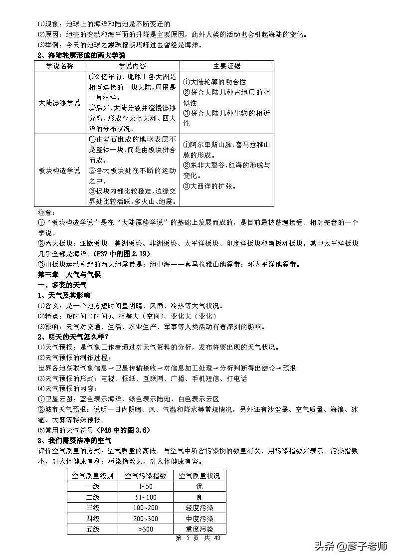 （超详超全）初中地理知识点归纳汇总，七八九年级同学通用