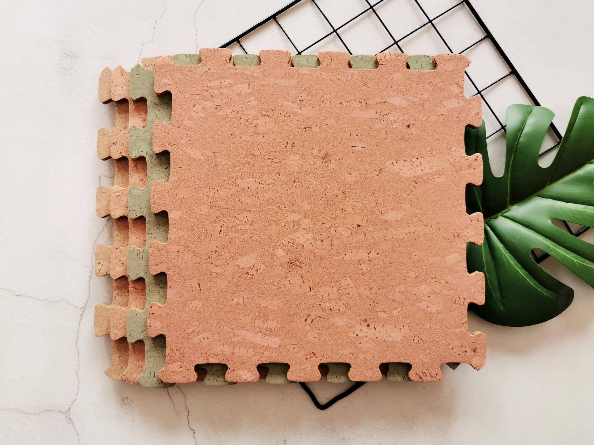 橡儿天然软木拼接地垫,装点你的家居风格