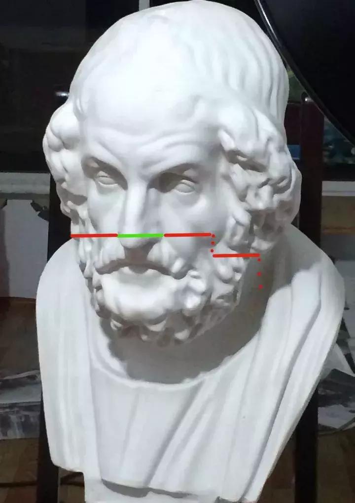 石膏像琴女素描步骤图,素描教程石膏像的步骤解析