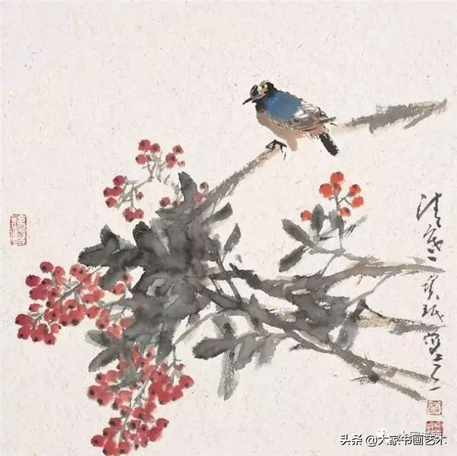 贾宝珉写意花鸟画谱山石篇,贾宝珉花鸟画稿精选图文