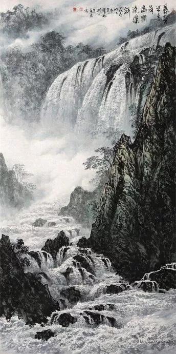 曾刚国画山水技法4,曾刚雪景国画山水画图片