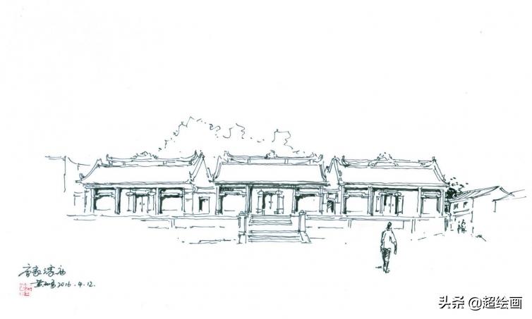 十大顶级钢笔画速写,钢笔速写100幅图片