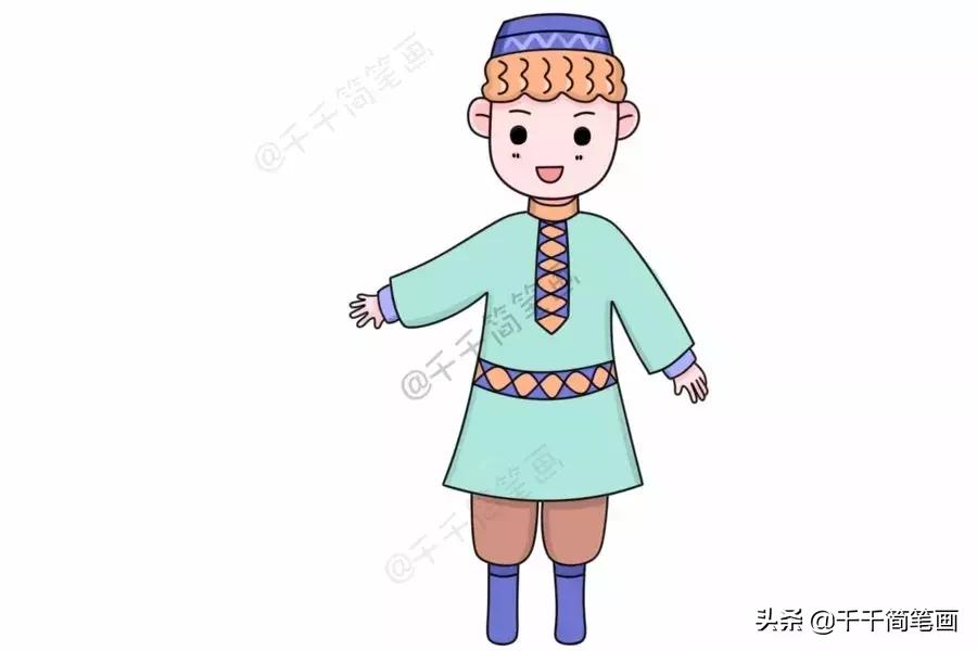 人物创意简笔画儿童,家长特色简笔画