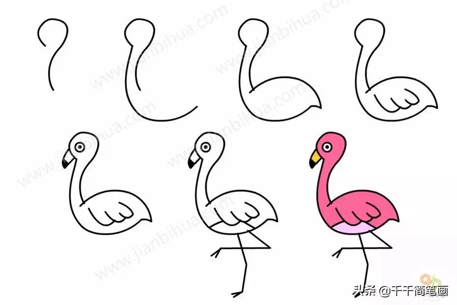 幼儿园动物的水墨画入门,儿童动物画入门简易范画