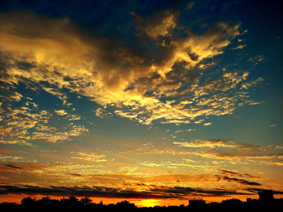 雨后的夕阳无限美图片,雨后的夕阳很美