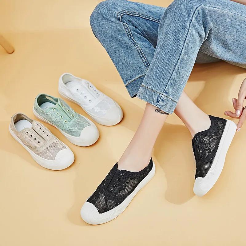 蕾丝小雏菊懒人鞋,穿上比高跟鞋还好看