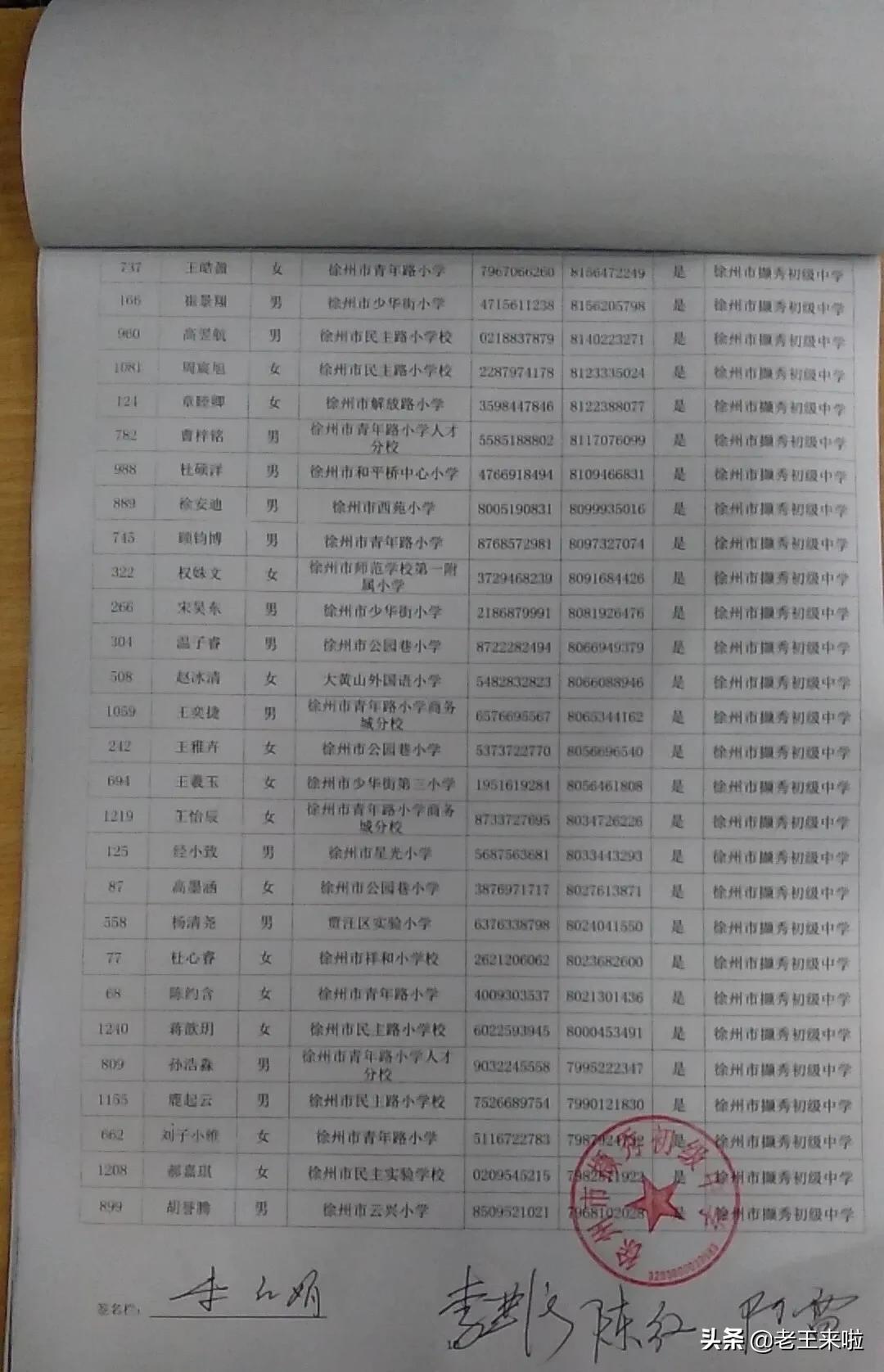 徐州撷秀初级中学2024年招生计划,撷秀初中录取名单