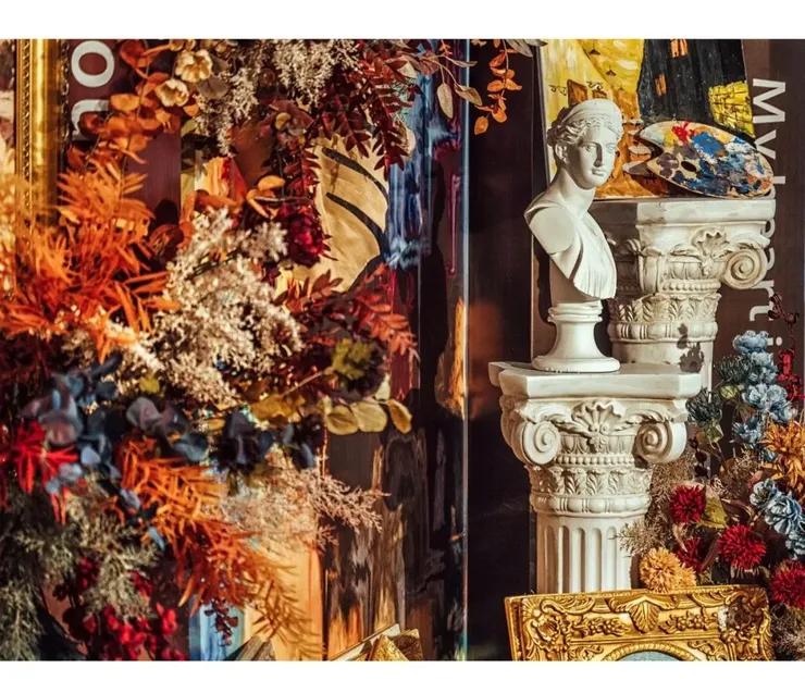 莫奈油画风复古婚礼,复古油画森系婚礼